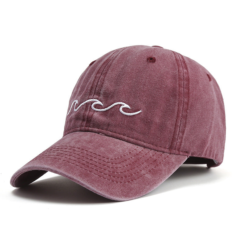 Washed Vintage Cap - Double Wave.