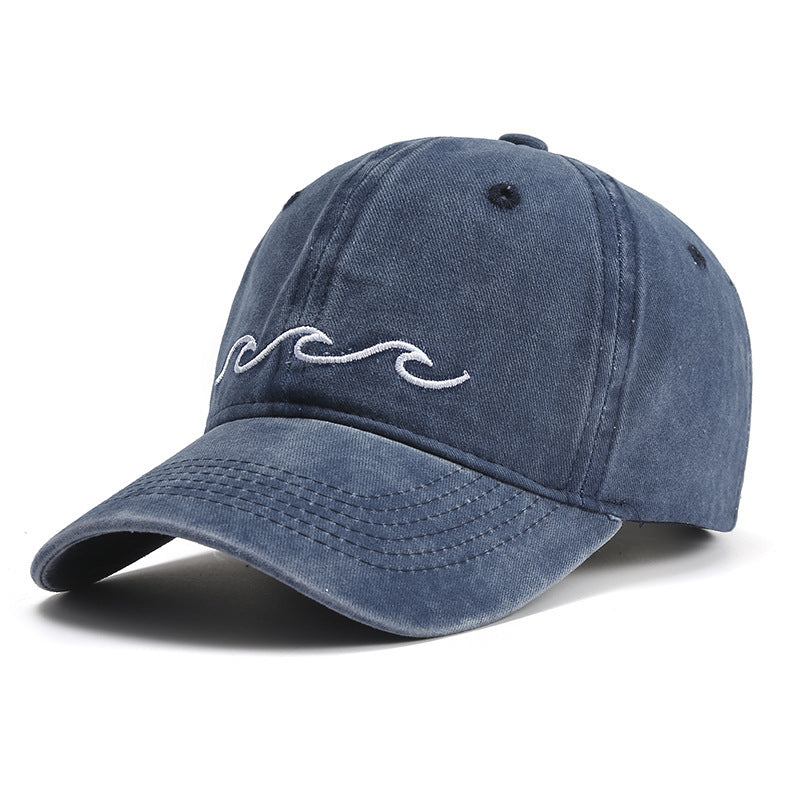 Washed Vintage Cap - Double Wave.
