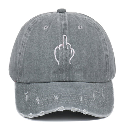 Washed VIntage Cap - Middle Finger.