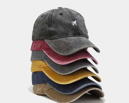 Washed Vintage Cap - Airplane.