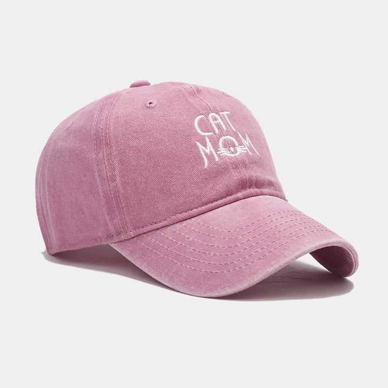 Washed Vintage Cap - Cat Mom.
