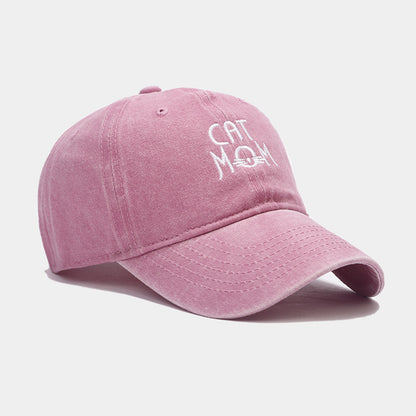 Washed Vintage Cap - Cat Mom.