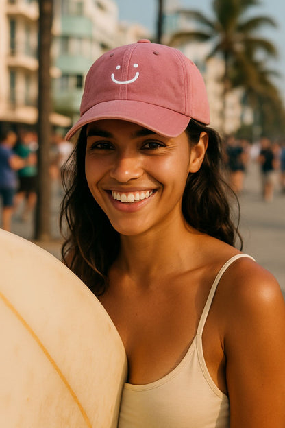 Washed Vintage Cap - Smiley.