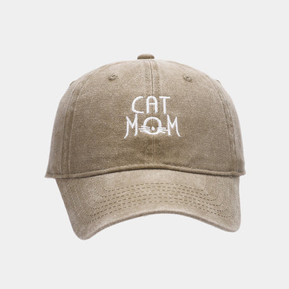 Washed Vintage Cap - Cat Mom.