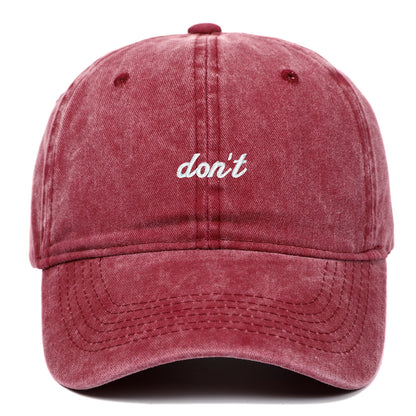 Washed Vintage Cap - Don't.