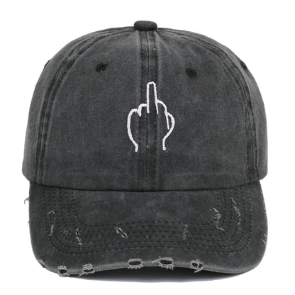 Washed VIntage Cap - Middle Finger.