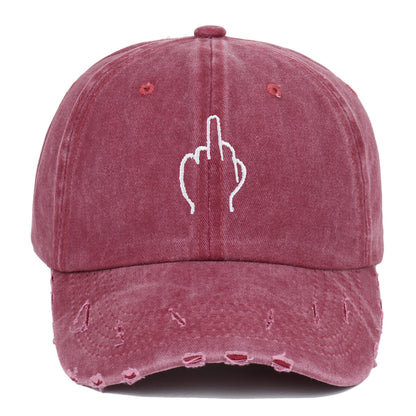 Washed VIntage Cap - Middle Finger.