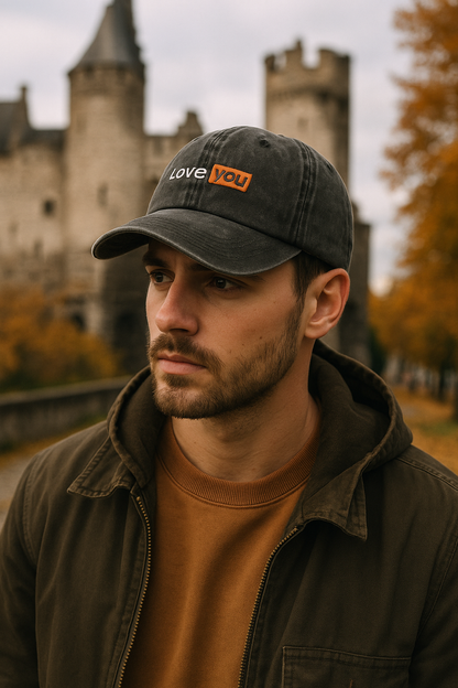 Washed Vintage cap - Love You.